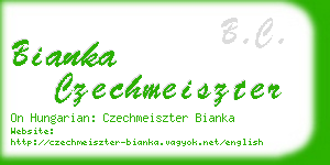 bianka czechmeiszter business card